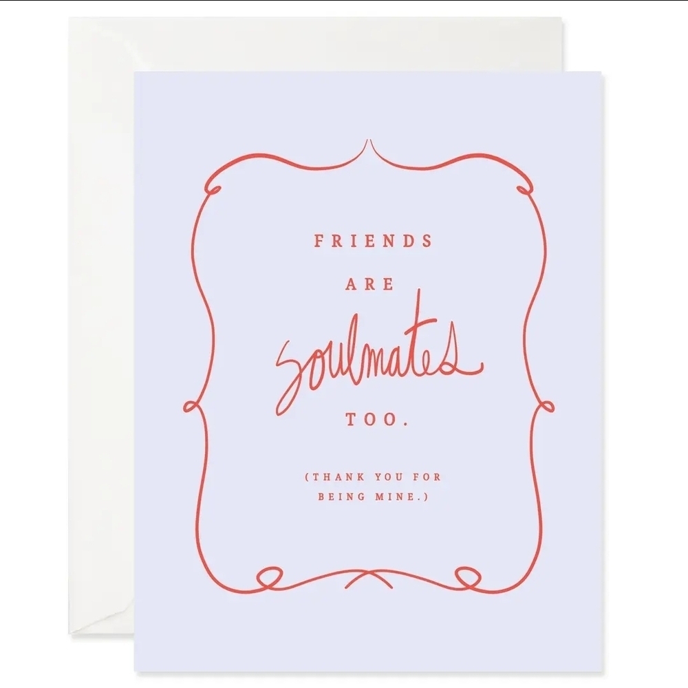 Friends Are Soulmates Greeting Card